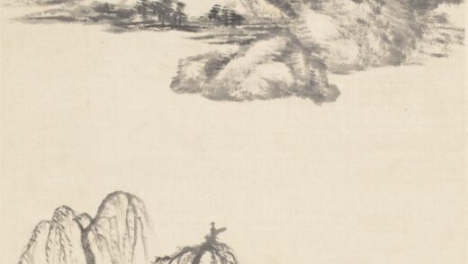 王宸（蓬樵） 断桥卧柳图轴.jpg