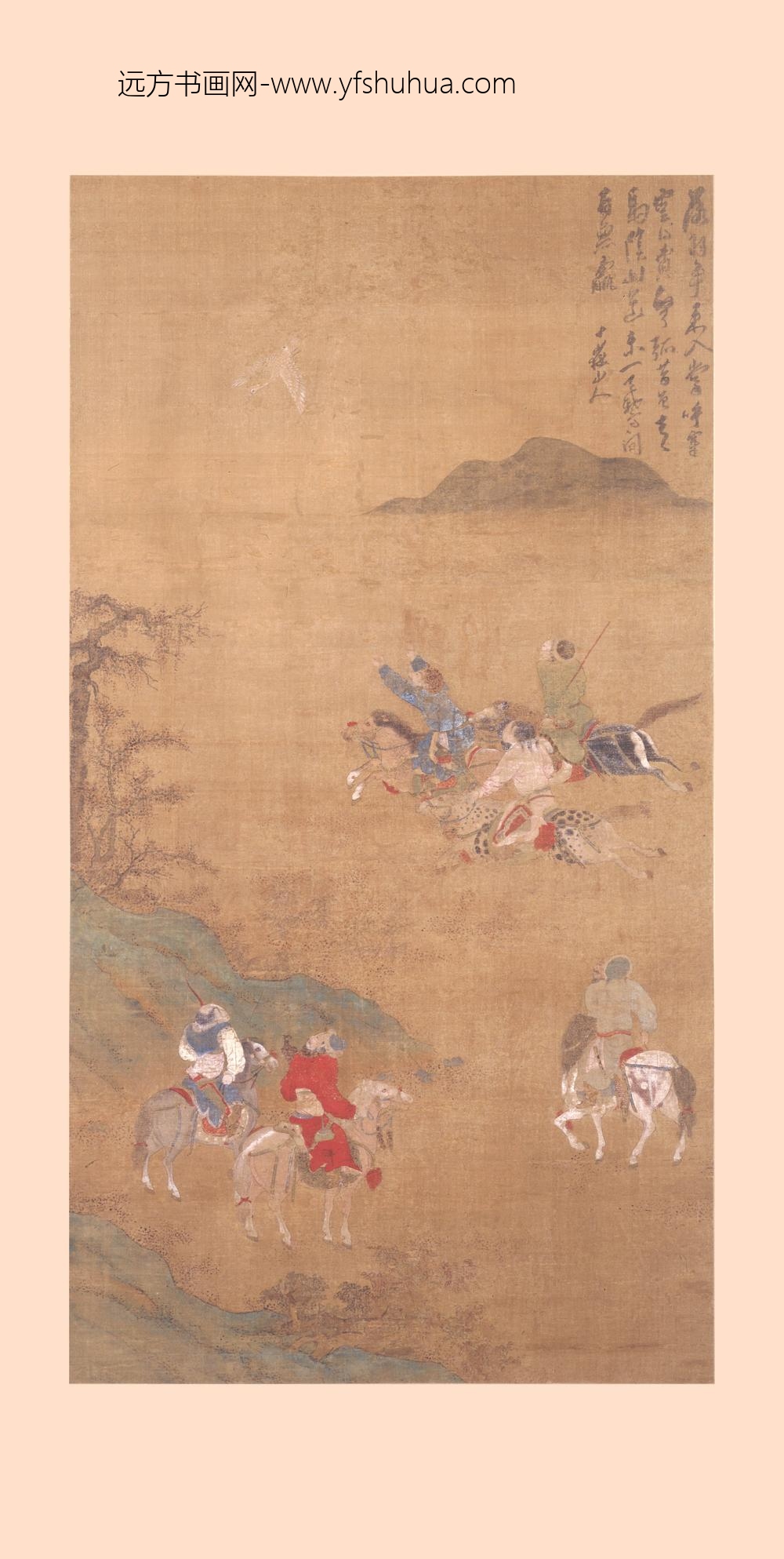 王寅_狩猎图轴-