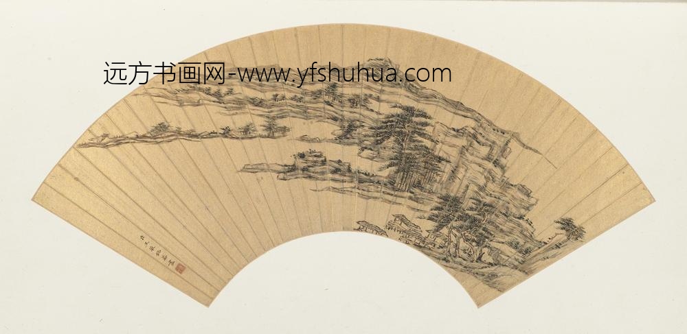 王敬铭_山水图扇页