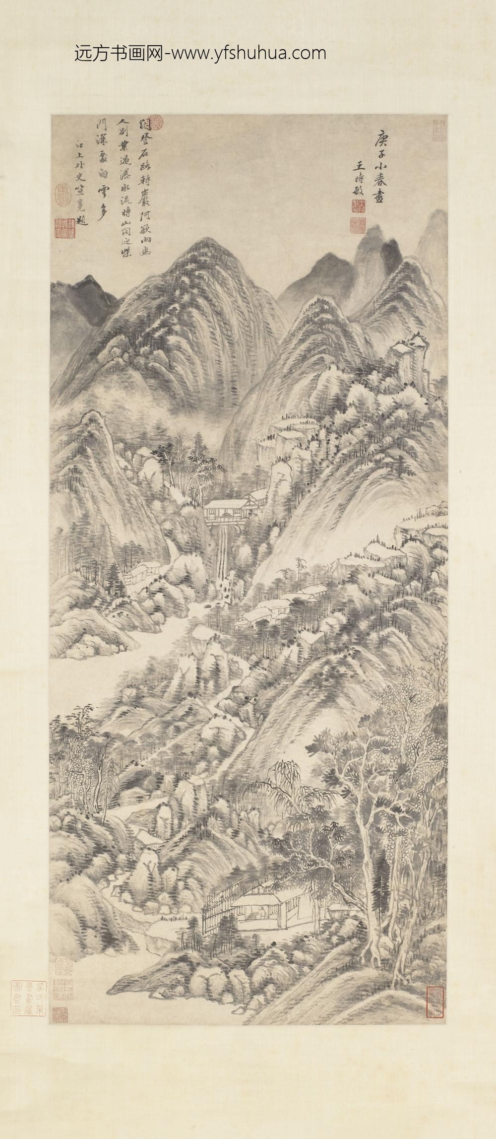 王时敏_严阿别业图轴