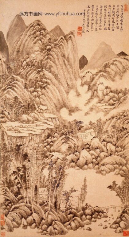 王时敏 为至翁作山水轴.jpg