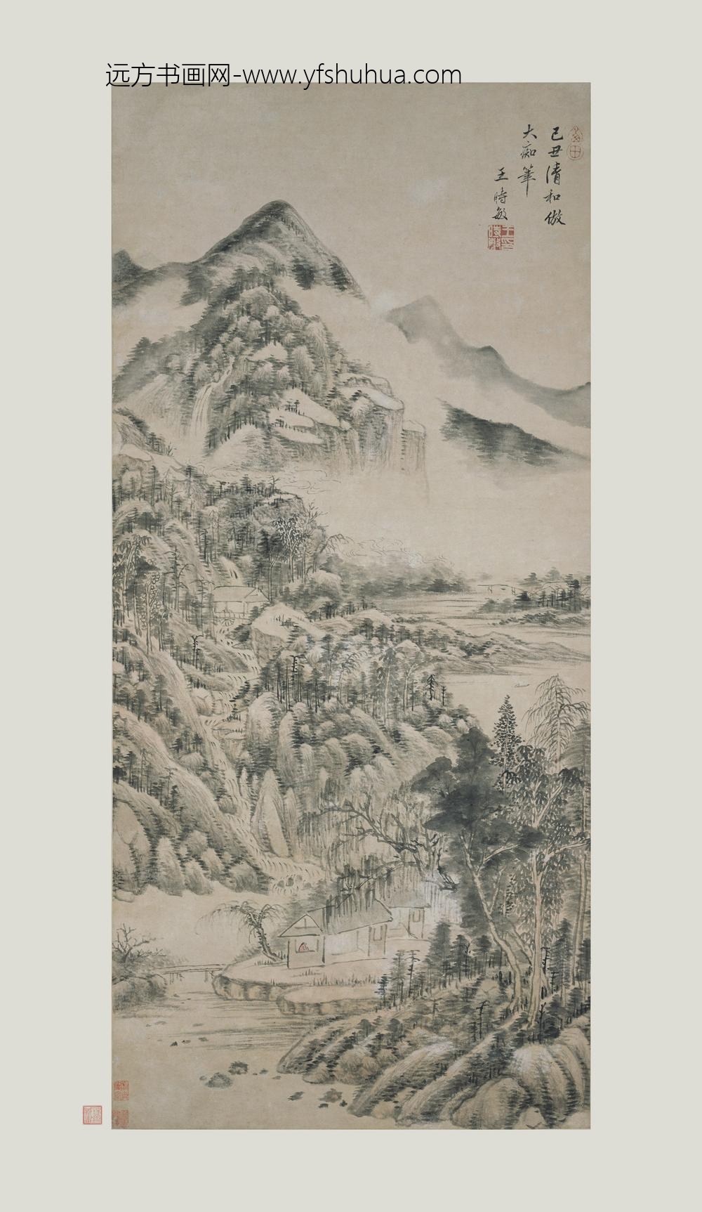 王时敏_仿黄公望山水图轴