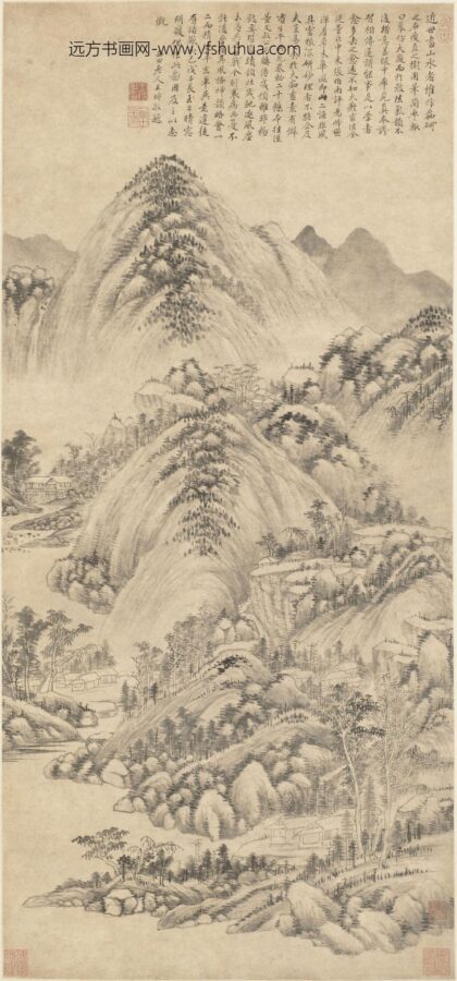 王时敏 仿黄公望山水轴.jpg