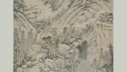 王时敏 仿黄子久山水轴.jpg