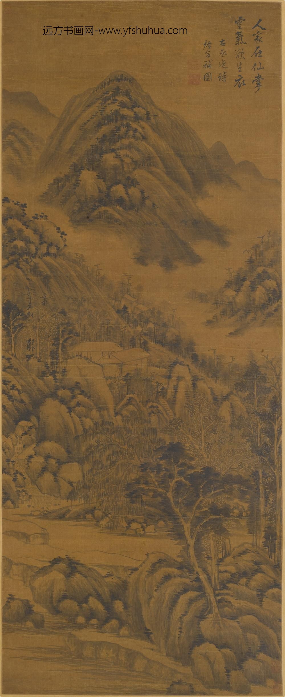 王时敏_山水图轴-