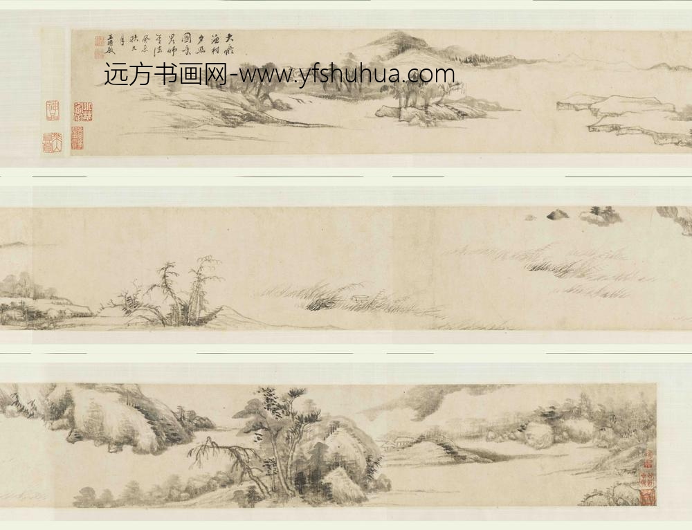 王时敏_拟大痴渔村夕照图卷