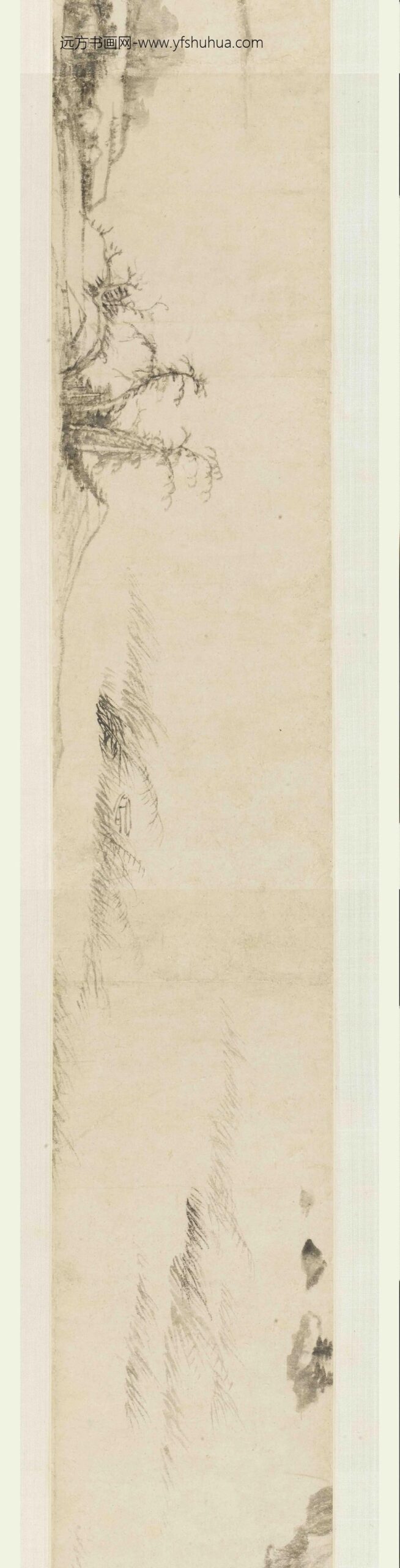 王时敏_拟大痴渔村夕照图卷_