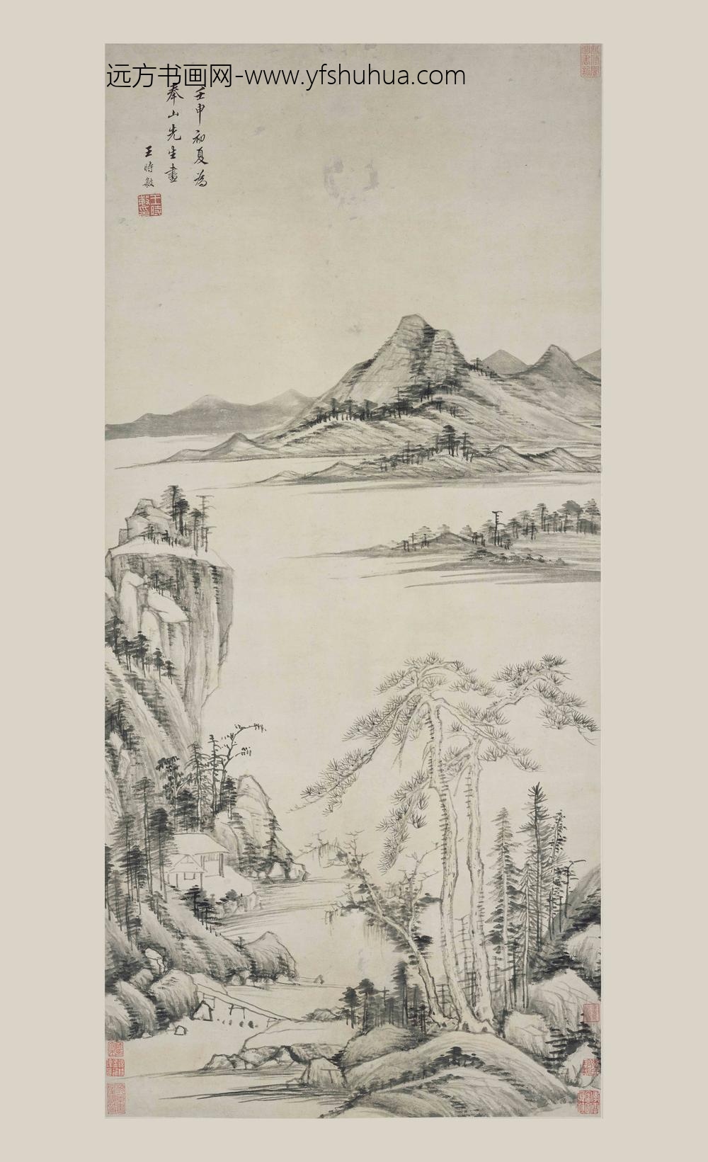 王时敏_松涧草堂图轴