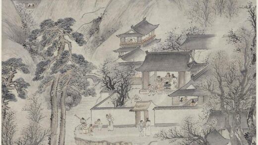 王时翼 弦管醉春图轴.jpg