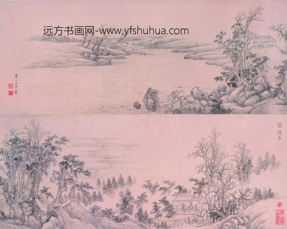 王翚_临古山水四段卷_