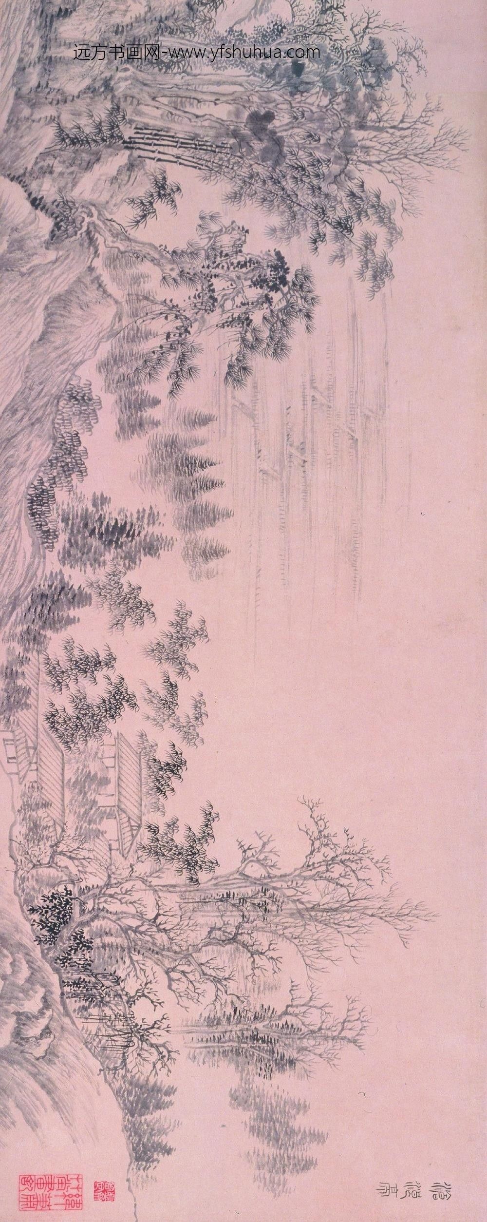 王翚_临古山水四段卷__