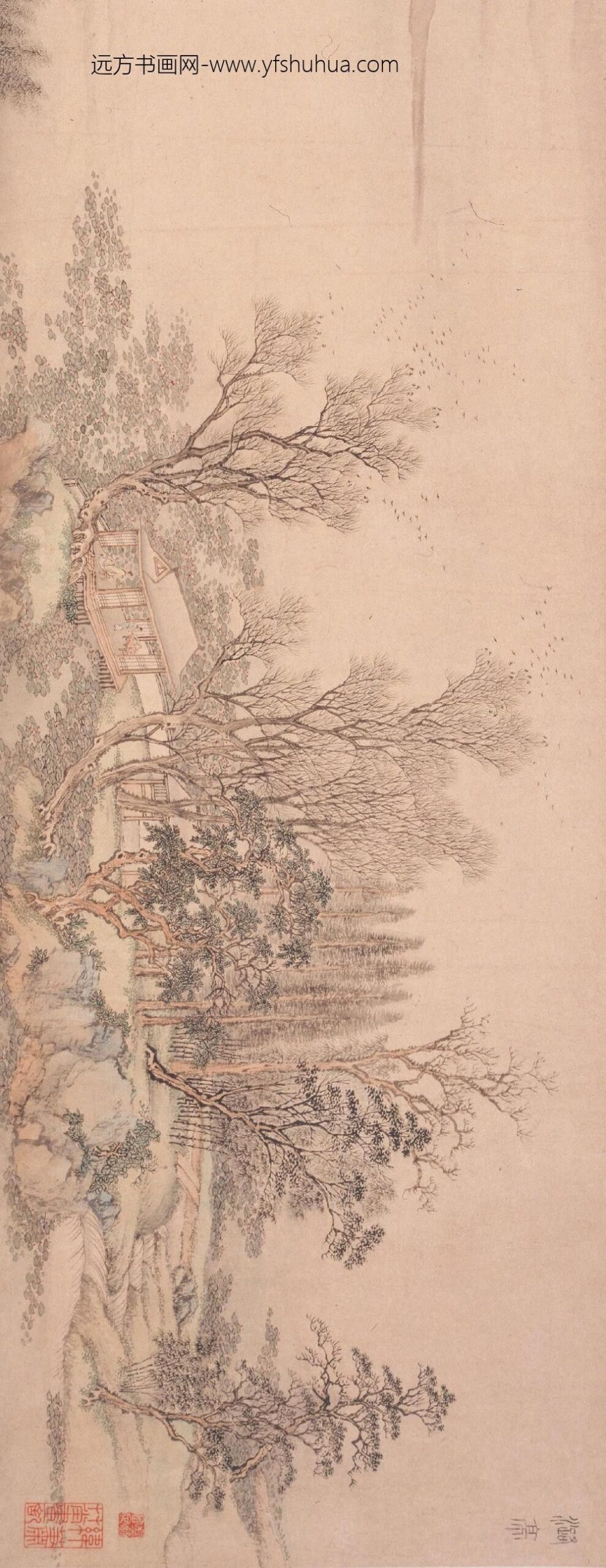 王翚_临古山水四段卷__