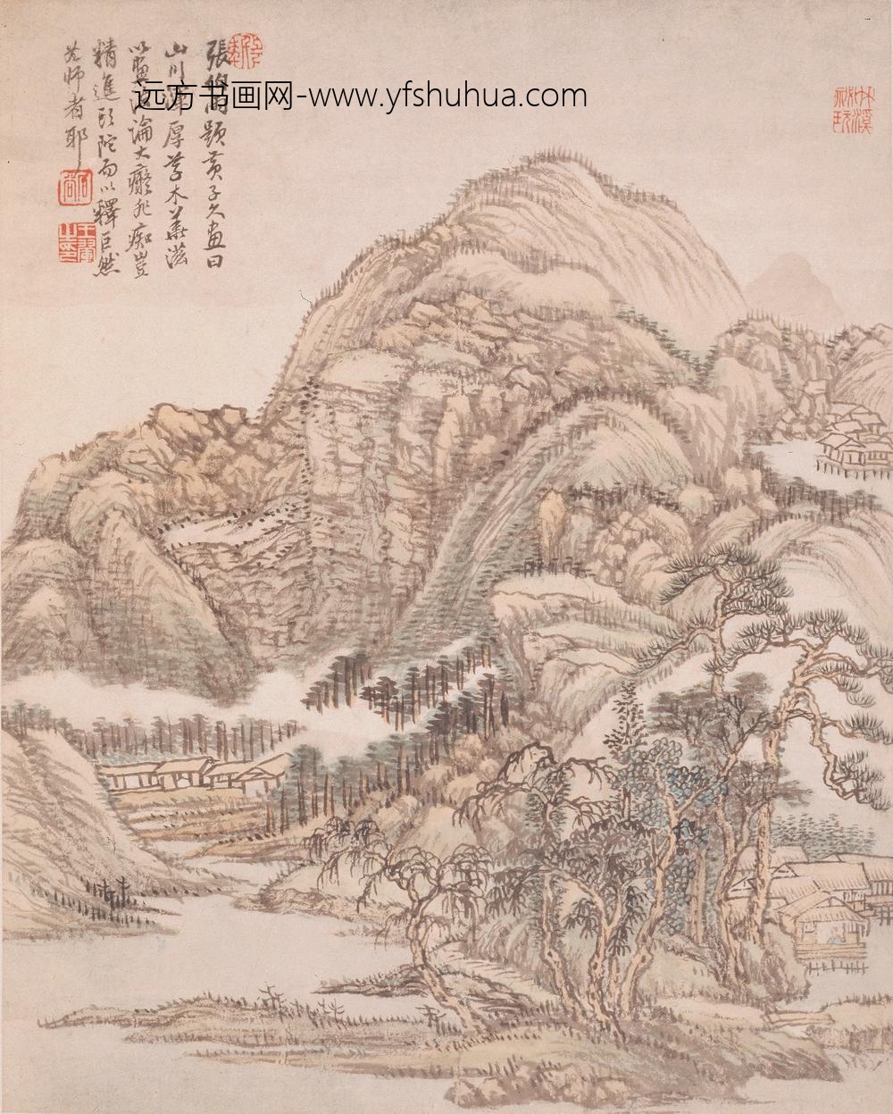 王翚_仿古山水册-_