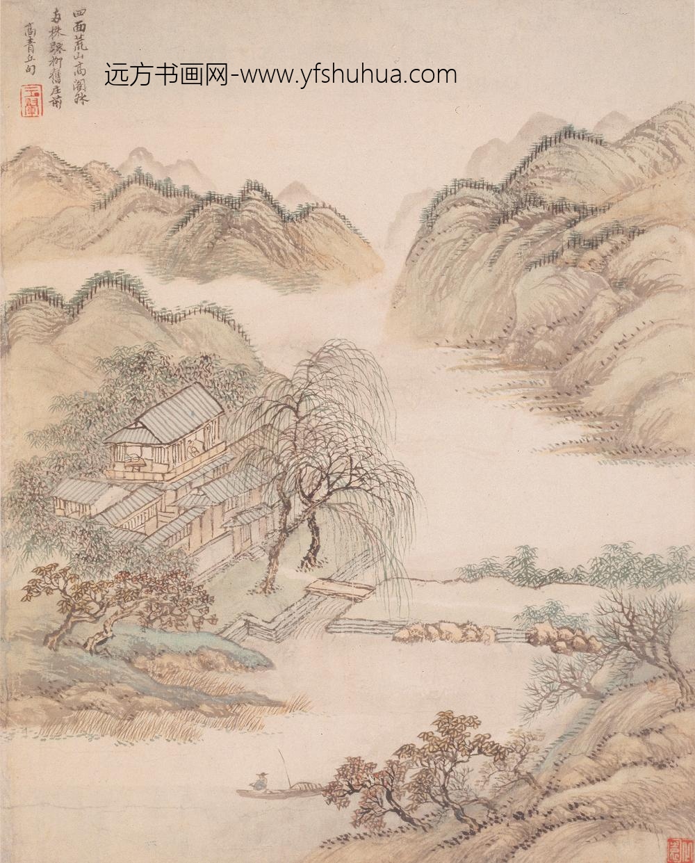 王翚_仿古山水册-_