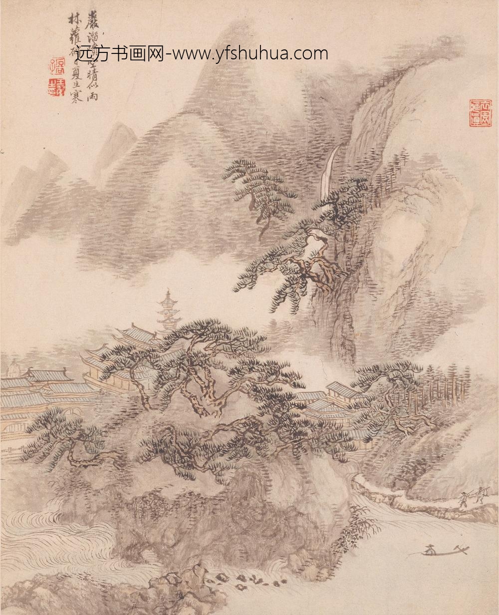 王翚_仿古山水册-_