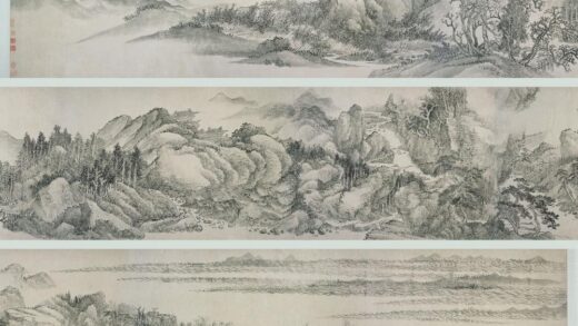 王翚 仿巨然夏山清晓图卷.jpg