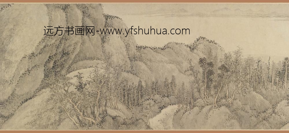 王翚_仿巨然夏山烟雨图卷