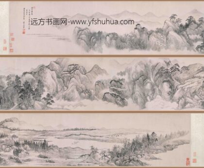 王翚 仿江贯道溪山深秀图卷.jpg