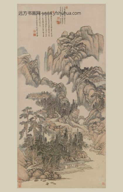 王翚 仿黄公望山水轴.jpg