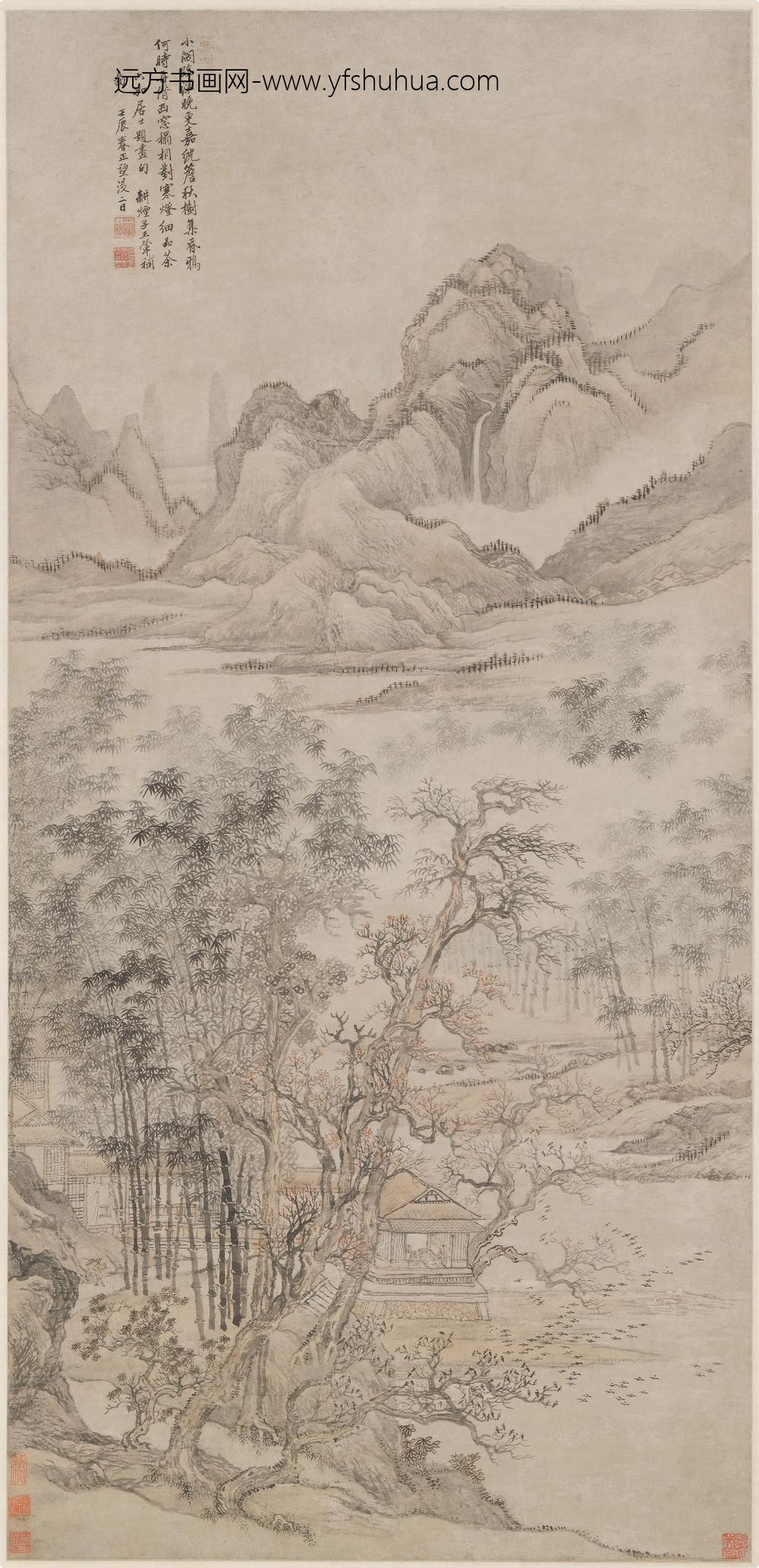 王翚_唐寅诗意图轴