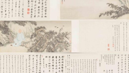 王翚 坐听松风图卷.jpg