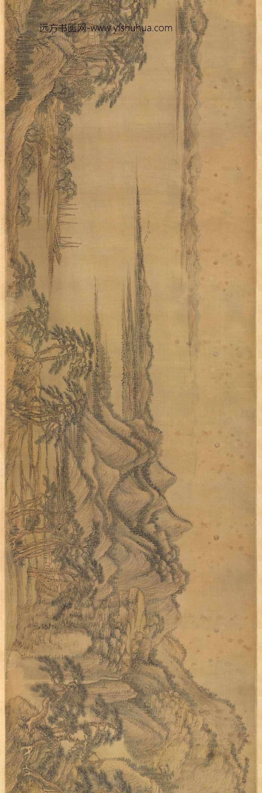 王翚_抚王蒙江山千里图卷_