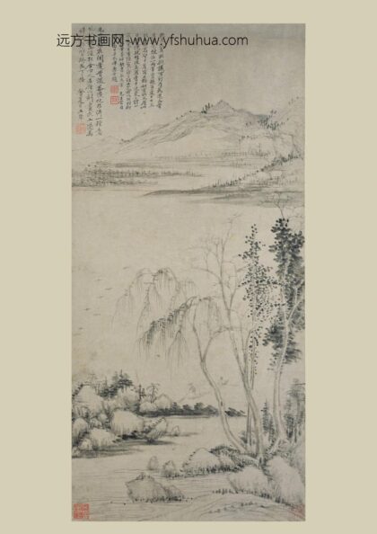 王翚 春江捕鱼图轴.jpg