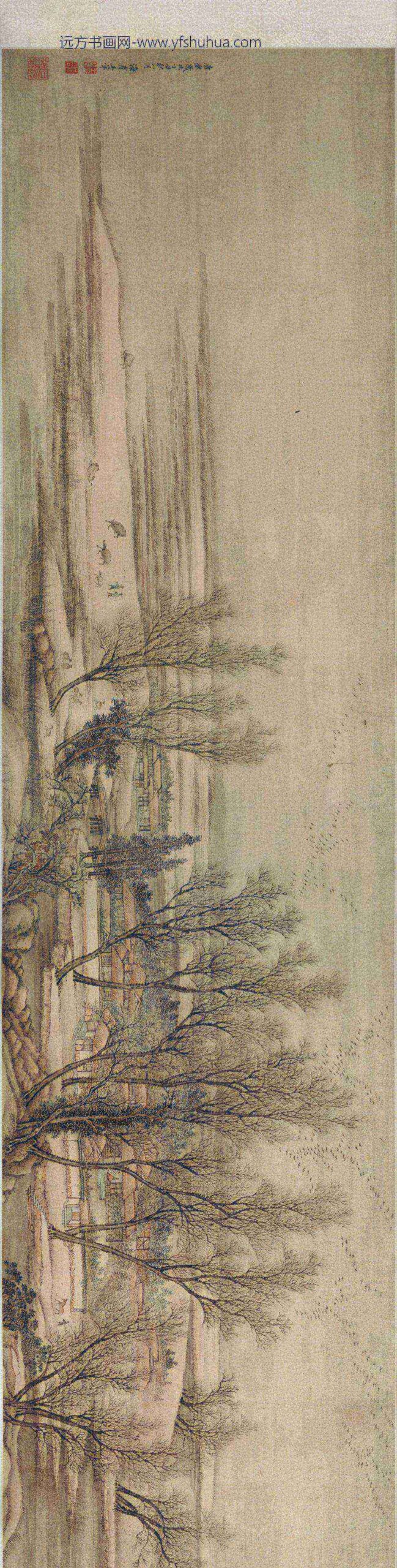 王翚_春湖归隐图卷_