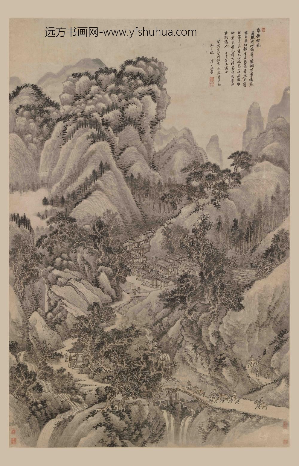 王翚_泰岳松风图轴