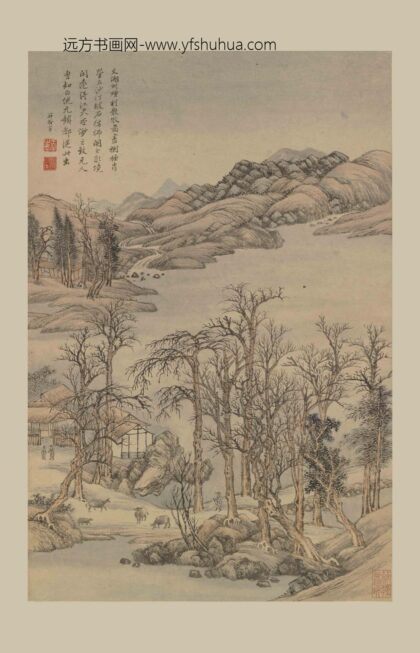 王翚 烟村散牧图轴.jpg