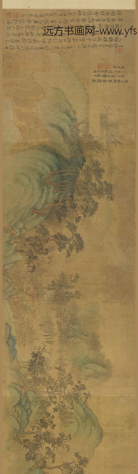 王翚_群峰春霭图卷_