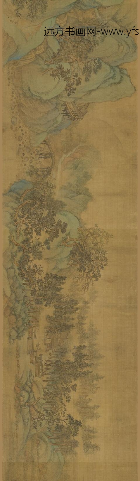 王翚_群峰春霭图卷_