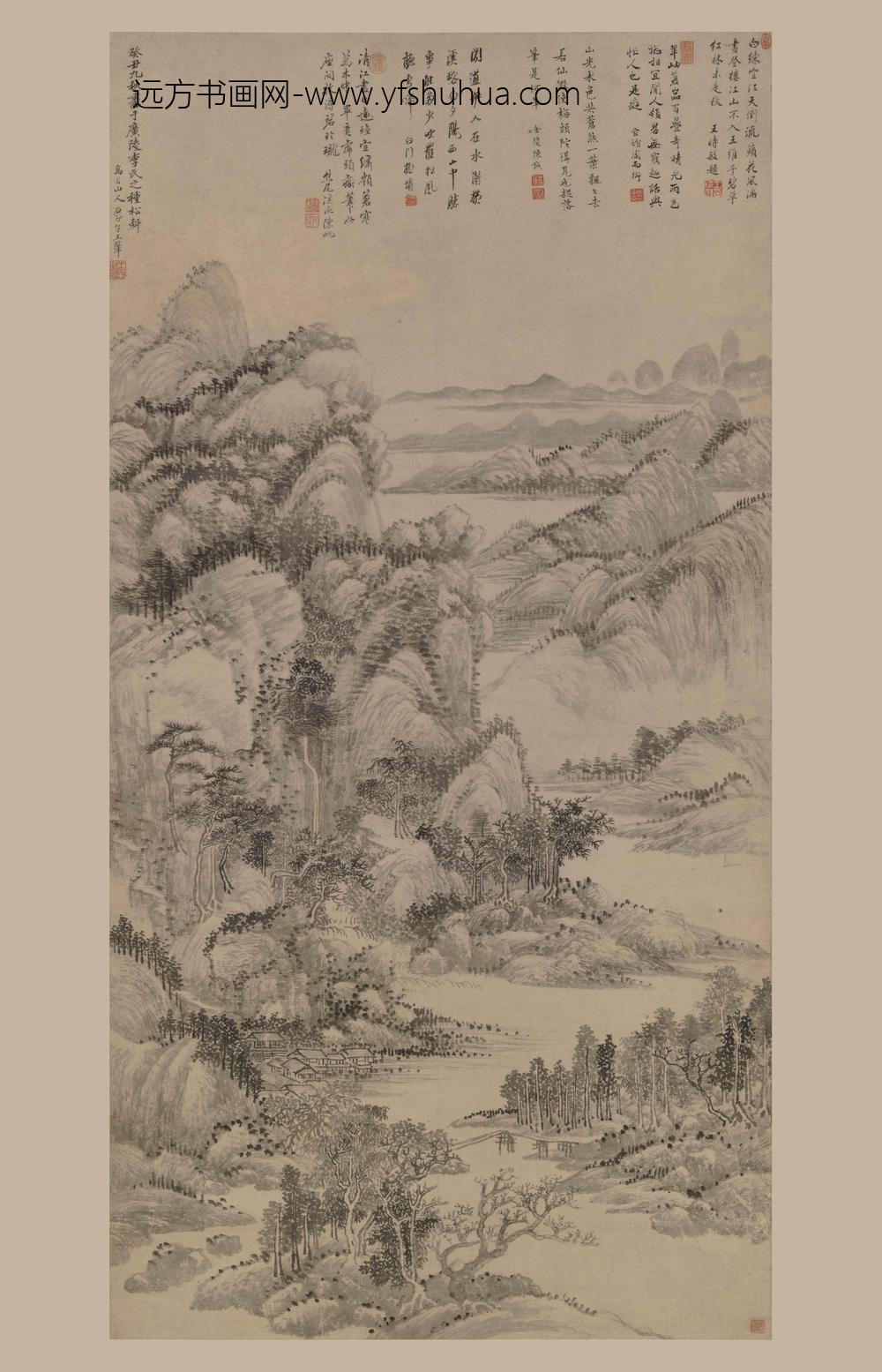 王翚_苍岩百叠图轴