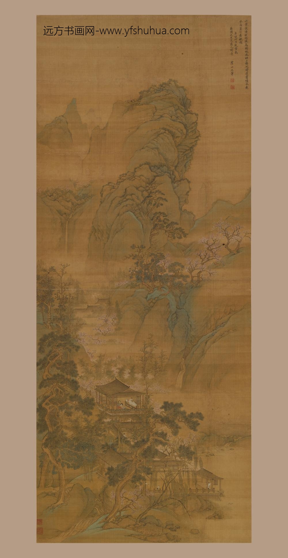 王翚_青绿山水轴