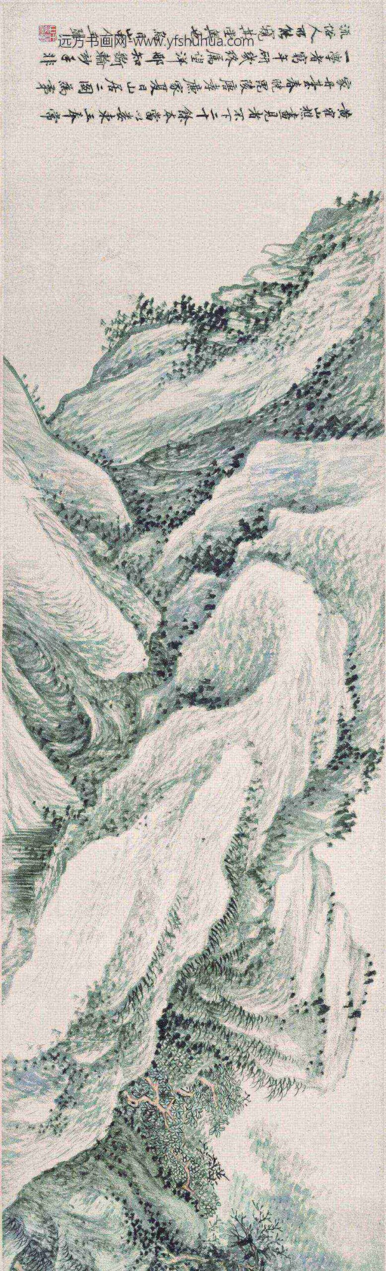 王翚_黄鹤传灯图卷_