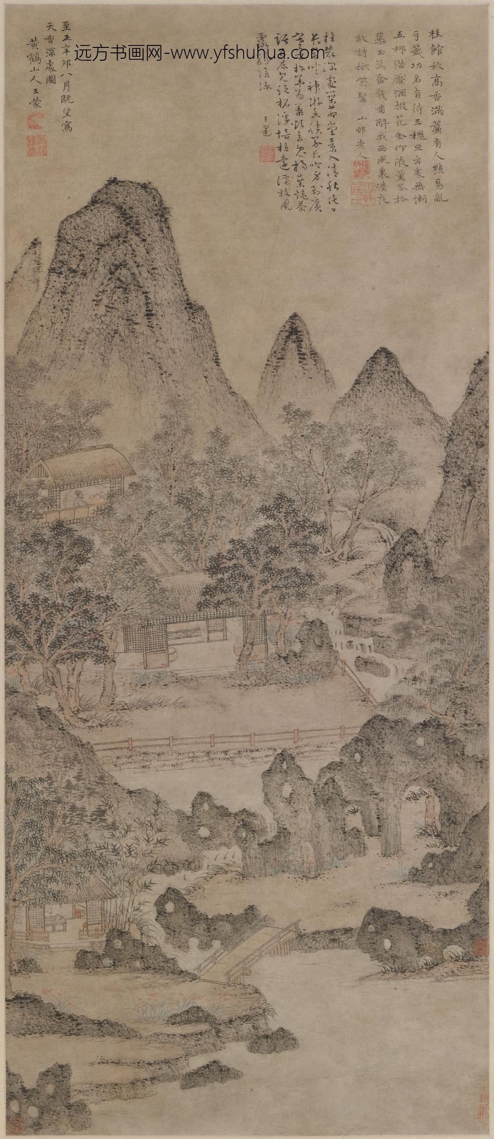 王蒙_天香深处图轴