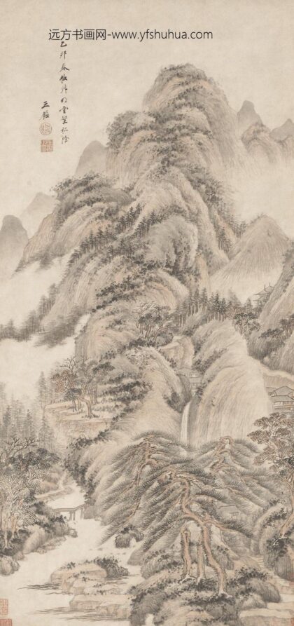 王鉴 云壑松荫图轴.jpg