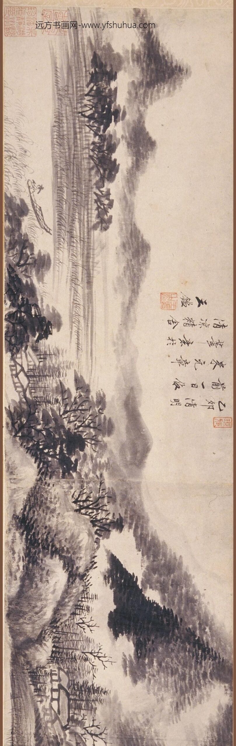 王鉴_云山图卷_