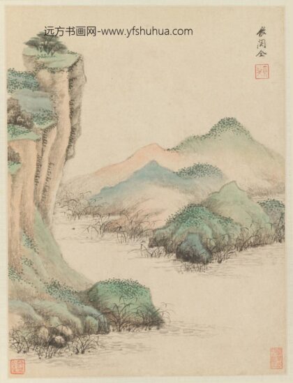 王鉴 仿古山水册 1.jpg