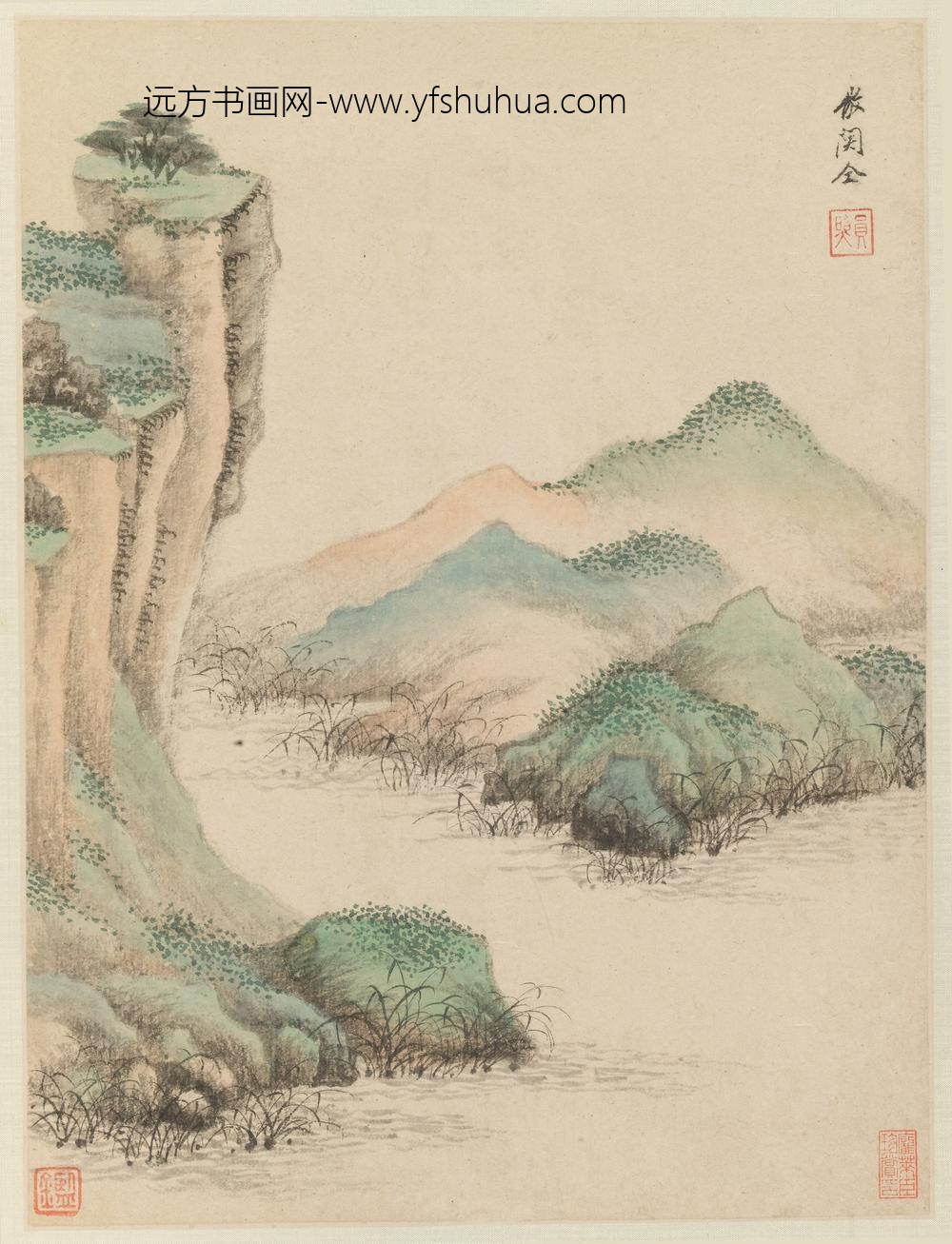 王鉴_仿古山水册-