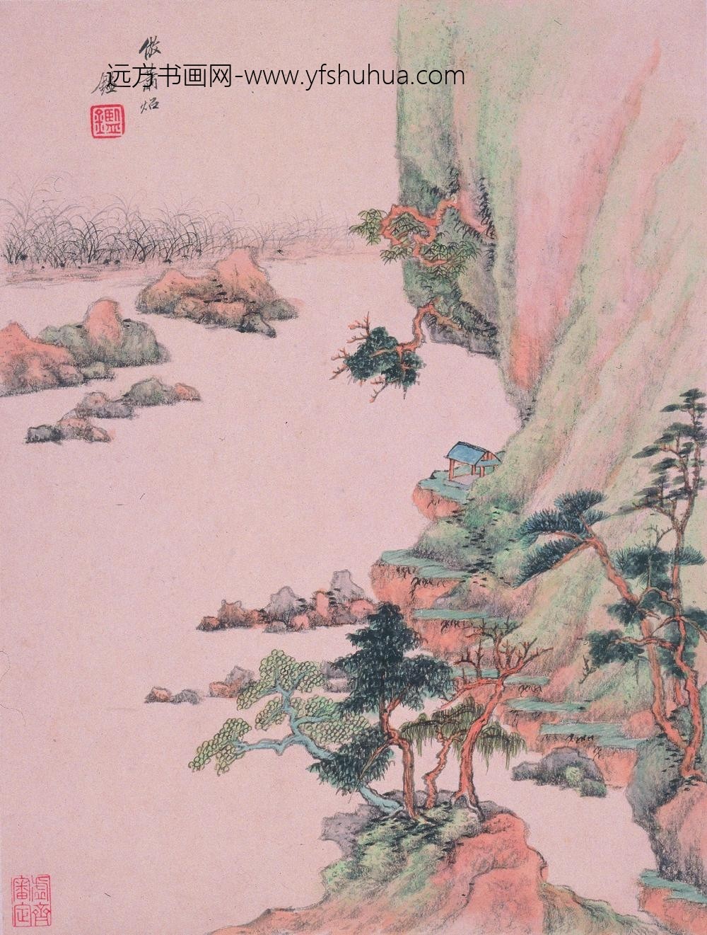 王鉴_仿古山水册-_