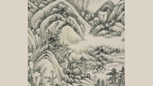 王鉴 仿子久山水轴 1.jpg