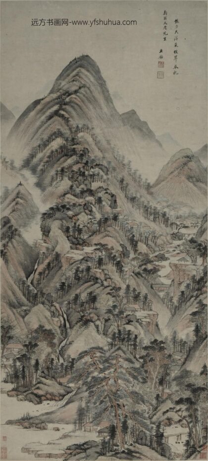 王鉴 仿子久浮岚暖翠图轴 2.jpg