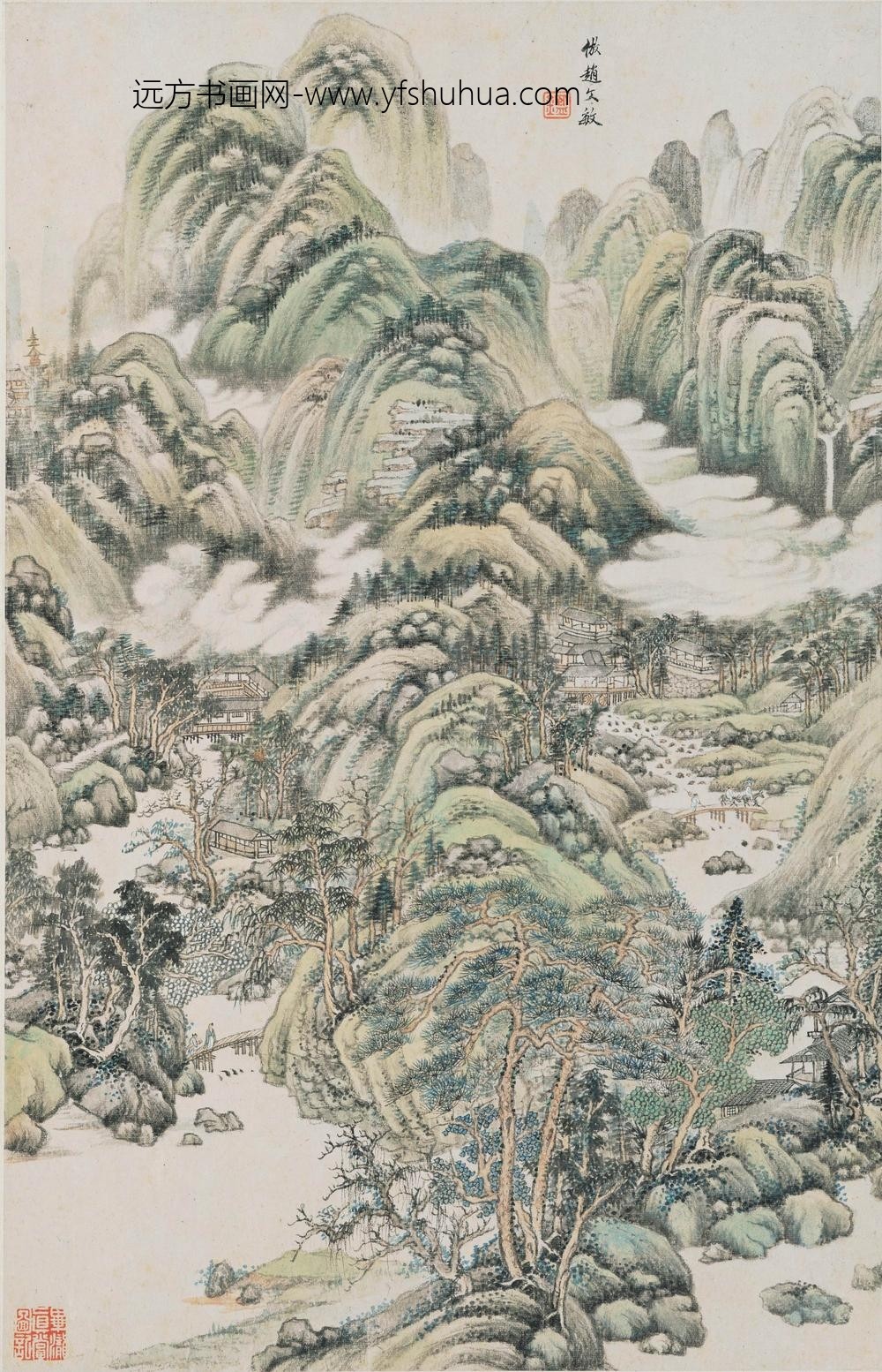 王鉴_仿宋元山水册_