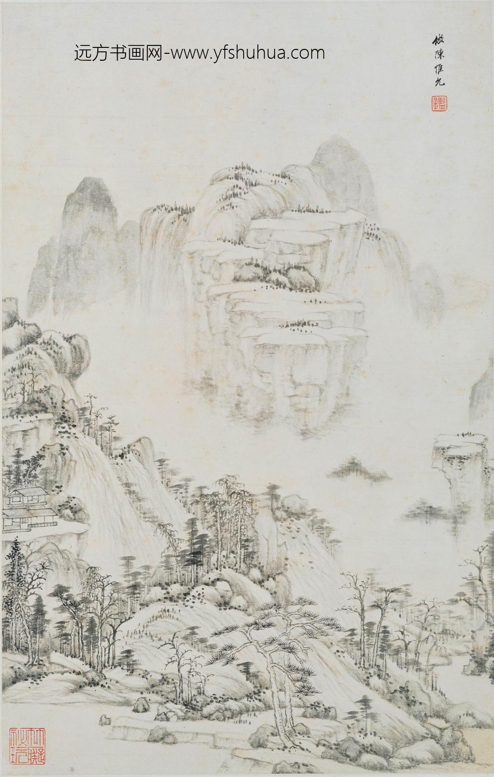 王鉴_仿宋元山水册_