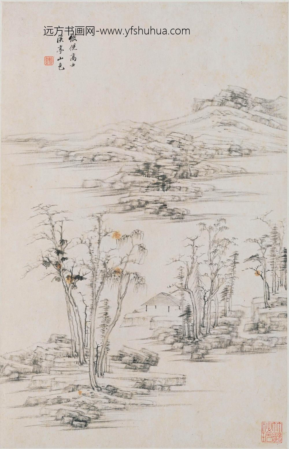 王鉴_仿宋元山水册_