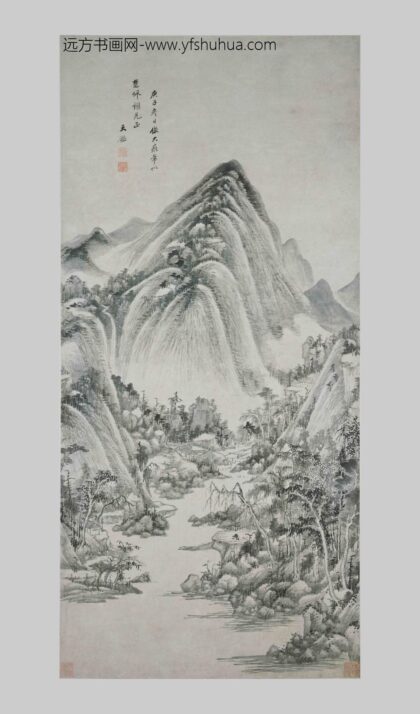 王鉴 仿黄公望山水图轴.jpg