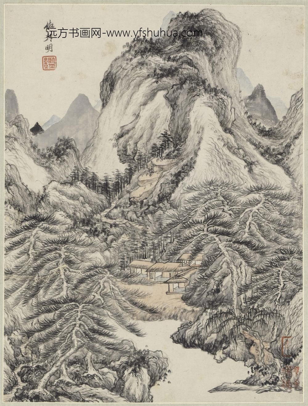 王鉴_山水图轴-