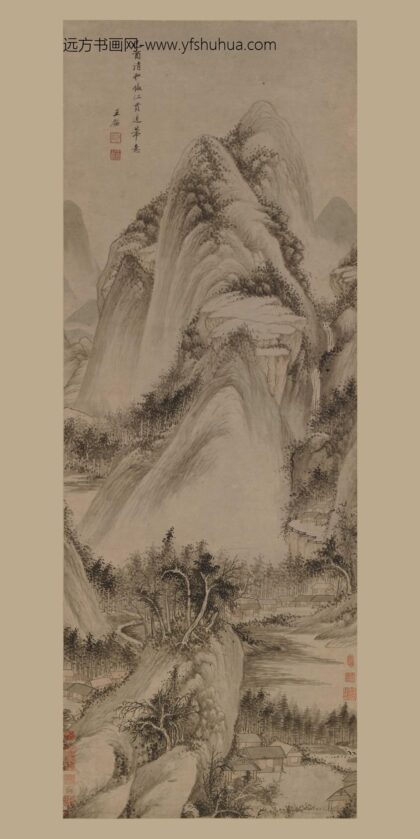 王鉴 江贯道笔意图轴.jpg