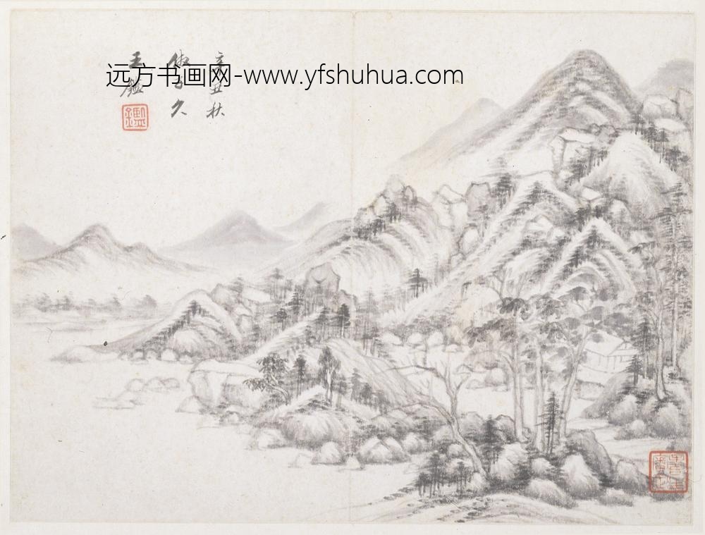 王鉴_等山水集锦册